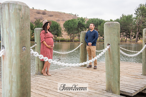 Nancy and Jack Maternity photos at Carbon Canyon Regional Park i