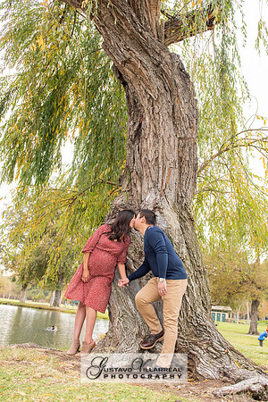 Nancy and Jack Maternity photos at Carbon Canyon Regional Park i