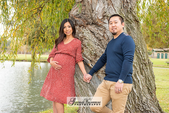 Nancy and Jack Maternity photos at Carbon Canyon Regional Park i
