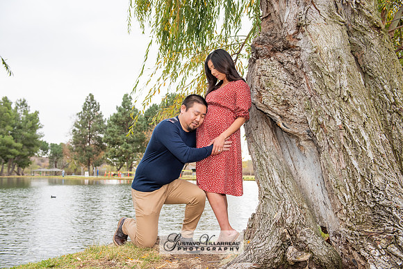 Nancy and Jack Maternity photos at Carbon Canyon Regional Park i