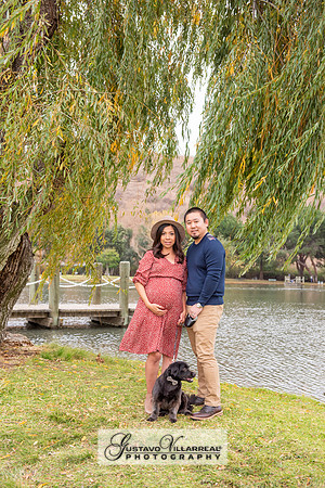 Nancy and Jack Maternity photos at Carbon Canyon Regional Park i