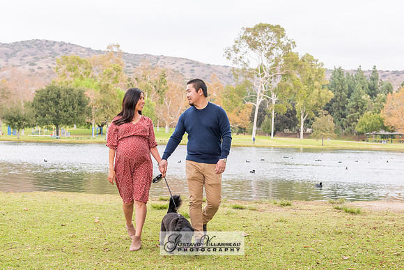 Nancy and Jack Maternity photos at Carbon Canyon Regional Park i