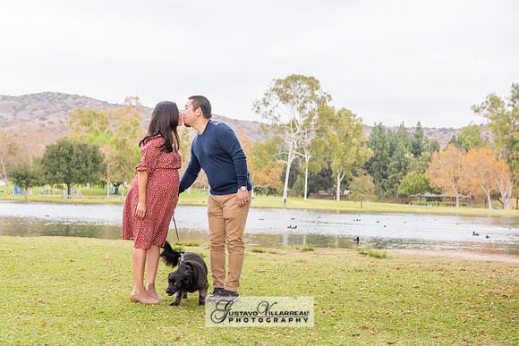 Nancy and Jack Maternity photos at Carbon Canyon Regional Park i