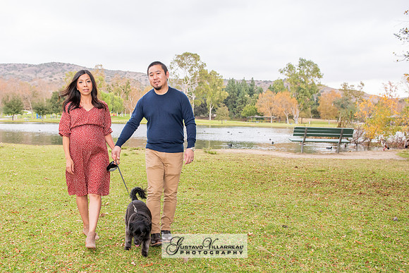 Nancy and Jack Maternity photos at Carbon Canyon Regional Park i