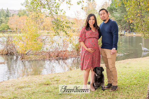 Nancy and Jack Maternity photos at Carbon Canyon Regional Park i