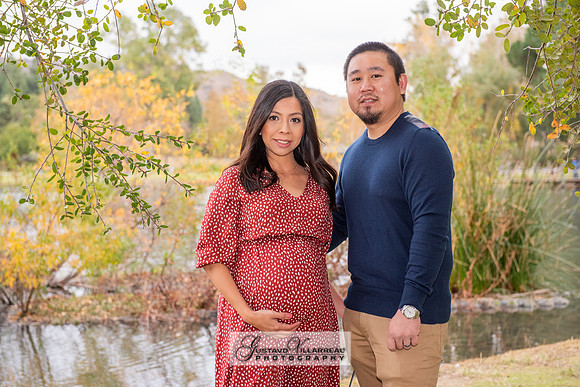 Nancy and Jack Maternity photos at Carbon Canyon Regional Park i