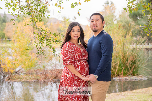Nancy and Jack Maternity photos at Carbon Canyon Regional Park i