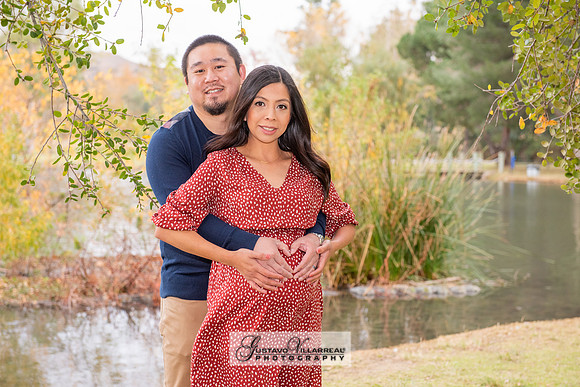 Nancy and Jack Maternity photos at Carbon Canyon Regional Park i