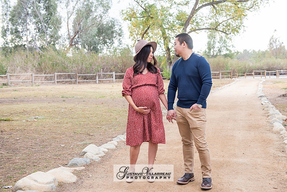 Nancy and Jack Maternity photos at Carbon Canyon Regional Park i