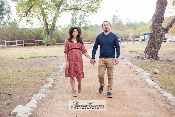 Nancy and Jack Maternity photos at Carbon Canyon Regional Park i