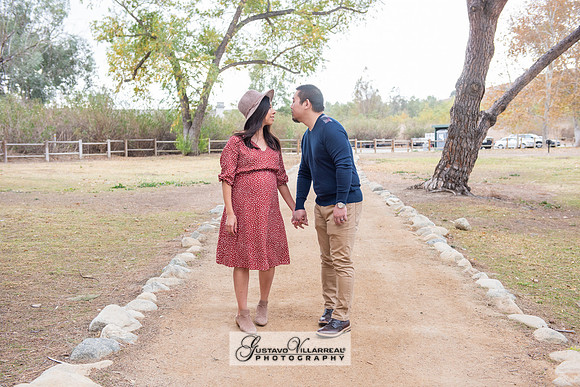 Nancy and Jack Maternity photos at Carbon Canyon Regional Park i