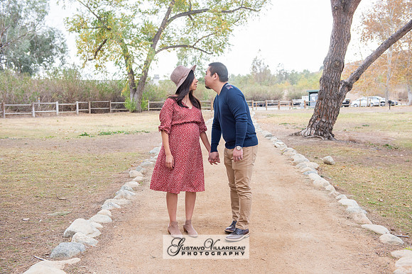 Nancy and Jack Maternity photos at Carbon Canyon Regional Park i