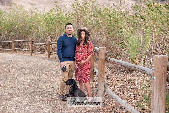 Nancy and Jack Maternity photos at Carbon Canyon Regional Park i