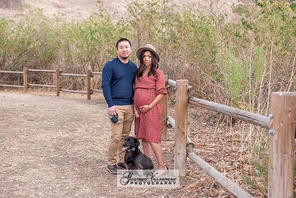 Nancy and Jack Maternity photos at Carbon Canyon Regional Park i