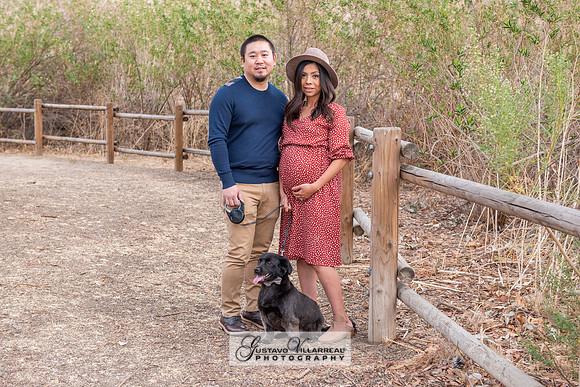Nancy and Jack Maternity photos at Carbon Canyon Regional Park i