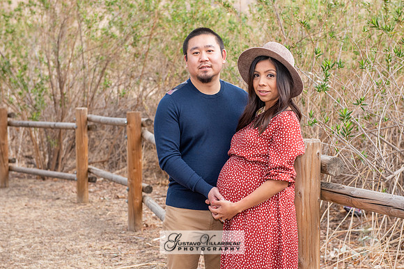Nancy and Jack Maternity photos at Carbon Canyon Regional Park i