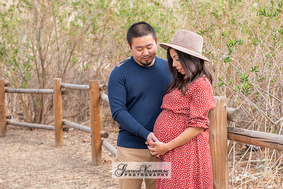 Nancy and Jack Maternity photos at Carbon Canyon Regional Park i