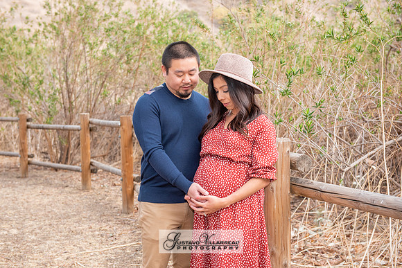 Nancy and Jack Maternity photos at Carbon Canyon Regional Park i