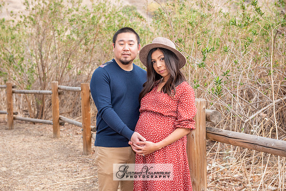 Nancy and Jack Maternity photos at Carbon Canyon Regional Park i