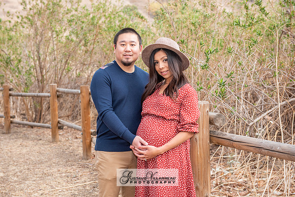 Nancy and Jack Maternity photos at Carbon Canyon Regional Park i