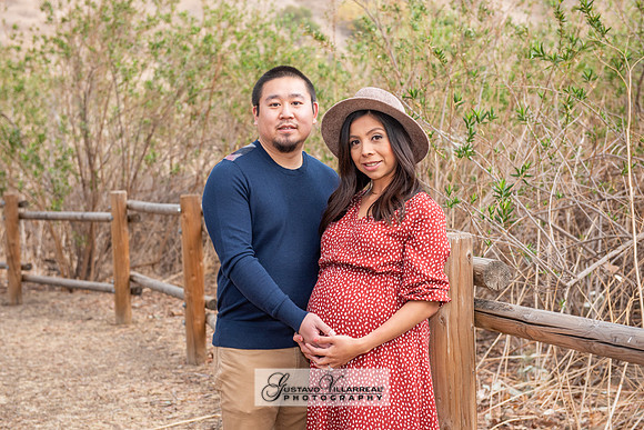 Nancy and Jack Maternity photos at Carbon Canyon Regional Park i