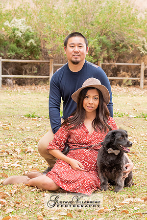 Nancy and Jack Maternity photos at Carbon Canyon Regional Park i