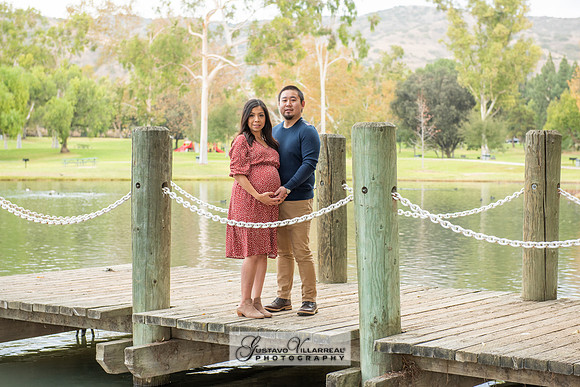 Nancy and Jack Maternity photos at Carbon Canyon Regional Park i