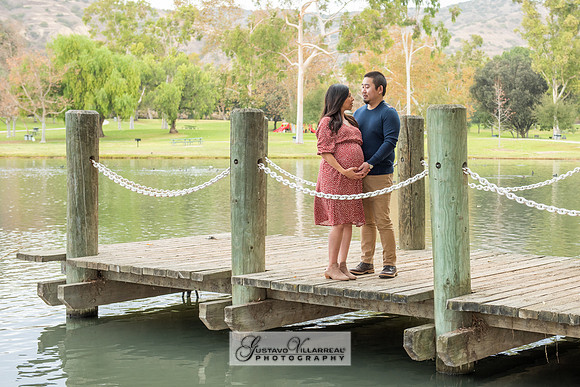 Nancy and Jack Maternity photos at Carbon Canyon Regional Park i