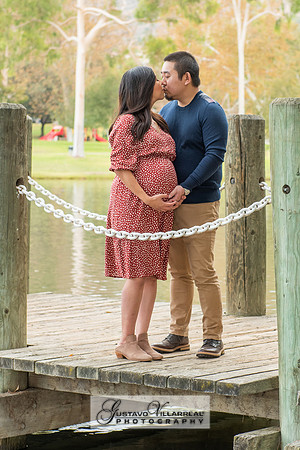 Nancy and Jack Maternity photos at Carbon Canyon Regional Park i