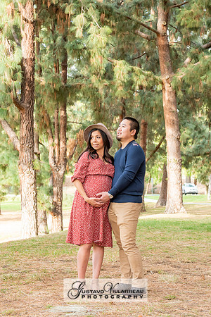 Nancy and Jack Maternity photos at Carbon Canyon Regional Park i