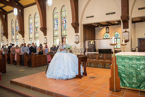 Melanie Mendoza quinceanera photo and video ceremony at St Joseph Church is Santa Ana Ca. Ebell Hall Anaheim Ca.
