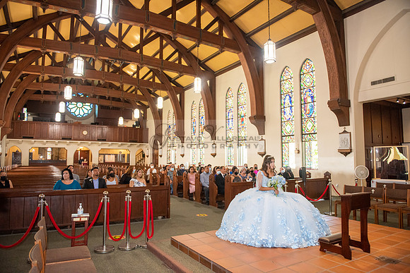 Melanie Mendoza quinceanera photo and video ceremony at St Joseph Church is Santa Ana Ca. Ebell Hall Anaheim Ca.