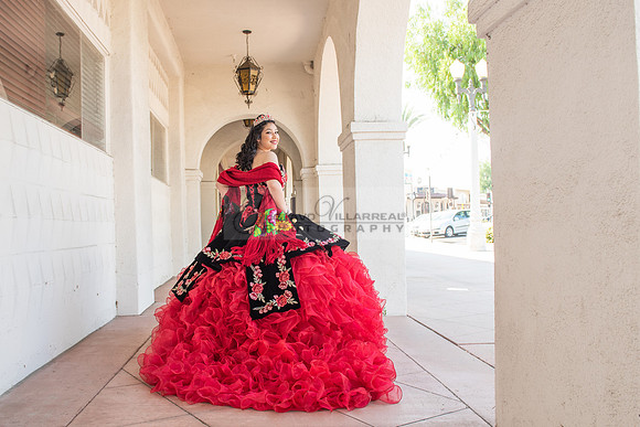 Katelynn Ramirez, Quinceaneras charro dress photo session at  San Gabriel Mission in San Gabriel Ca.