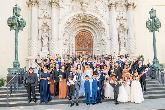 Brenda-and-Ismael-wedding- ceremony-at-St-Vincent-catholic-church-in-Los- Angeles-Ca-photographer-videographer-gvphotoandvide.com-323-633-8283