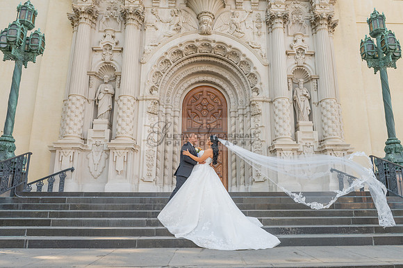 Brenda-and-Ismael-wedding- ceremony-at-St-Vincent-catholic-church-in-Los- Angeles-Ca-photographer-videographer-gvphotoandvide.com-323-633-8283