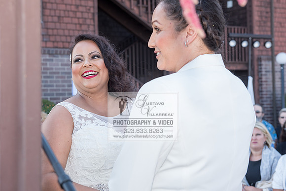 JENNIFER AND CYNTHIA glbt wedding photography and video at Long Beach Museum of Art in Long Beach Ca, www.gustavovillarreal.com, 323-633-8283