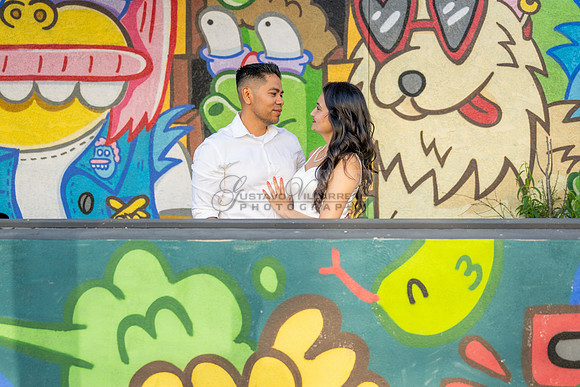 Margarita and Quintiliano engagement, weddings, quinceaneras, photos at La 4th st in Santa ana Ca. Gustavo Villarreal Photography, videographer, 323-633-8283