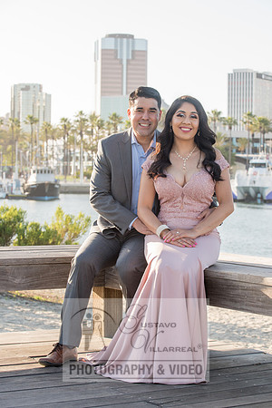 Alejandro and Monique engagement photos at Long beach Harbor Lighthouse, 323-633-8283, www.gustavovillarreal.com