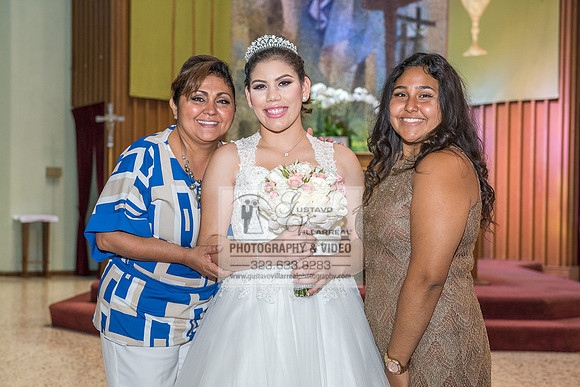 Andrea Lissette quinceaneras, sweet sixteens, weddings, family portraits, anniversaries, photography and video at Miraculos medal catholic church in Montebello,  receptions at Quiet Cannon Montebello,