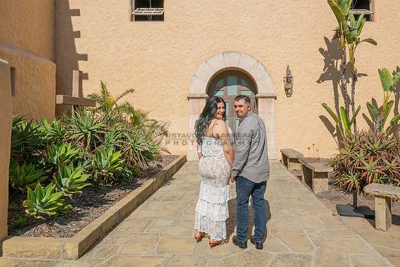 Jessica and Cory engagement photo session at Our Lady of Mount C