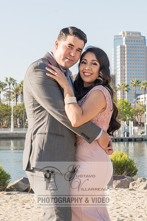 Alejandro and Monique engagement photos at Long beach Harbor Lighthouse, 323-633-8283, www.gustavovillarreal.com