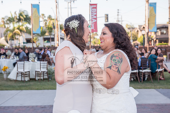 JENNIFER AND CYNTHIA glbt wedding photography and video at Long Beach Museum of Art in Long Beach Ca, www.gustavovillarreal.com, 323-633-8283