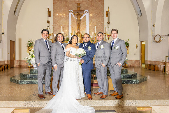Thalial and Francisco wedding reception at La Mirada Golf course in