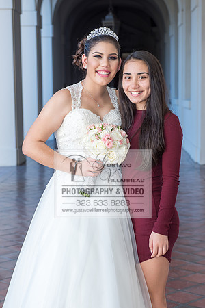Andrea Lissette quinceaneras, sweet sixteens, weddings, family portraits, anniversaries, photography and video at Miraculos medal catholic church in Montebello,  receptions at Quiet Cannon Montebello,