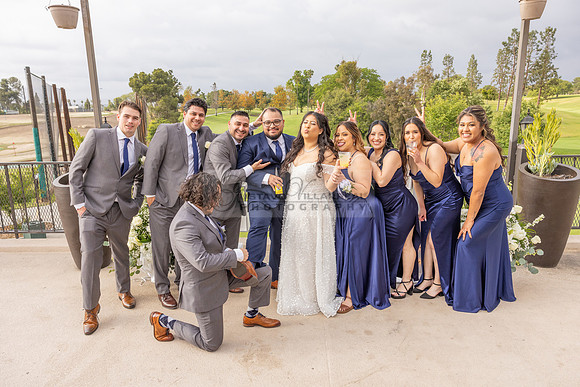 Thalial and Francisco wedding reception at La Mirada Golf course in