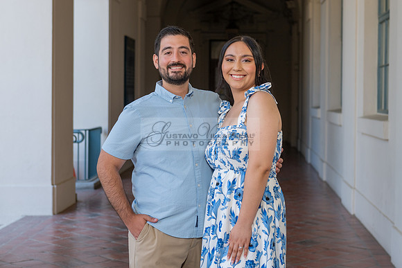 Bryan and Diana engagement, wedding photo session at Pasadena Ci
