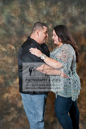 Engagement photography in Montebello Studios, Los Angeles, Orang