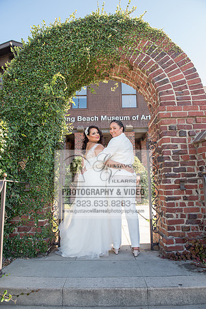 JENNIFER AND CYNTHIA glbt wedding photography and video at Long Beach Museum of Art in Long Beach Ca, www.gustavovillarreal.com, 323-633-8283