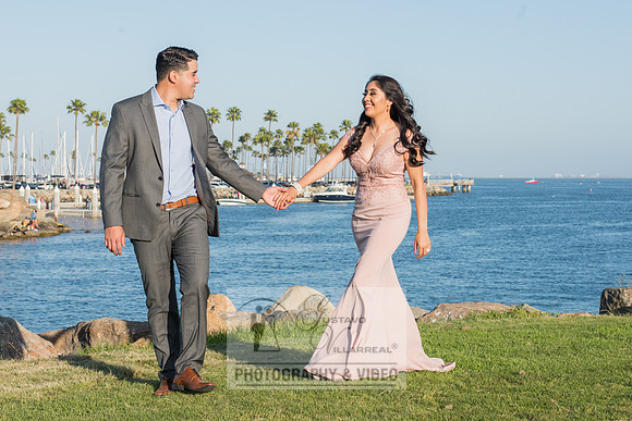 Alejandro and Monique engagement photos at Long beach Harbor Lighthouse, 323-633-8283, www.gustavovillarreal.com