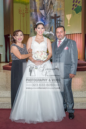 Andrea Lissette quinceaneras, sweet sixteens, weddings, family portraits, anniversaries, photography and video at Miraculos medal catholic church in Montebello,  receptions at Quiet Cannon Montebello,